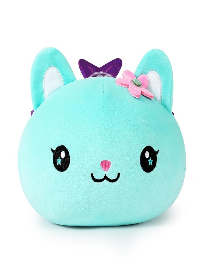 Onsoyours Cute Kitten Mermaid Plush Toy Stuffed Animal Kitty Soft Mermaid Cat Plush Pillow for Kids (Blue Cat Mermaid, 12") - Image 2